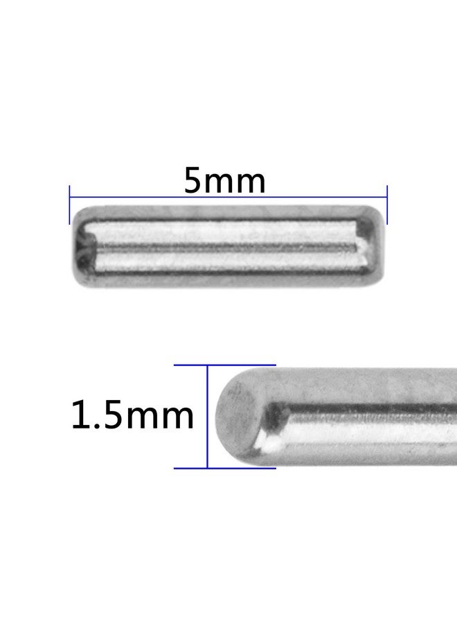 Ohobby 1.5X5Mm Dowel Pin Hex Wheel Hub Nut Pins Hinge Pin Compatible With Axial Scx24 Deadbolt Jlu Gladiator Bronco Fms Fcx24 1/24 Rc Crawler Car