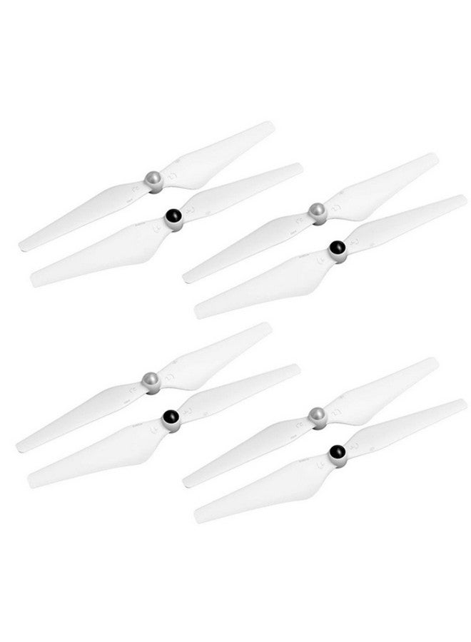 4 Pairs Replacement 9450 Self-Tightening Cw/Ccw Propellers For Dji Phantom 2, 3 Professional, Advanced, Standard, And 4K (White)