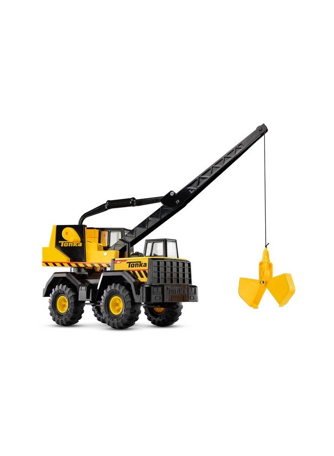 Steel Classics, Mighty Crane Made With Steel And Sturdy Plastic, Big Construction Truck, Boys And Girls Ages 3+, Toddlers, Birthday Gift, Christmas, Holiday