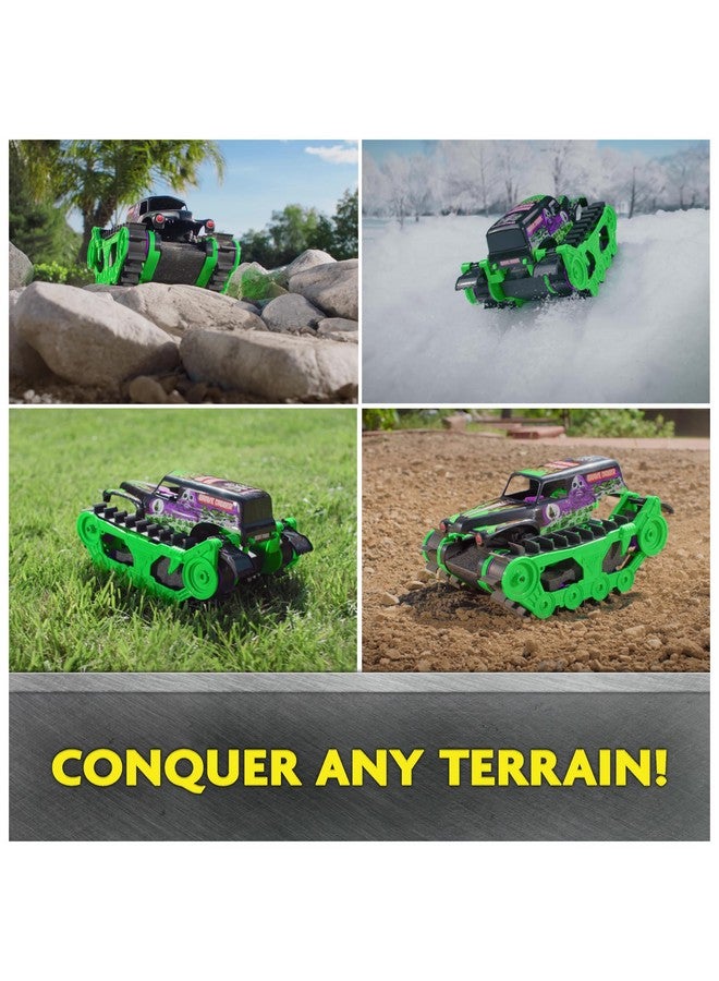 , Official Grave Digger Trax All-Terrain Remote Control Outdoor Vehicle, 1:15 Scale, Kids Toys For Boys And Girls Ages 4 And Up