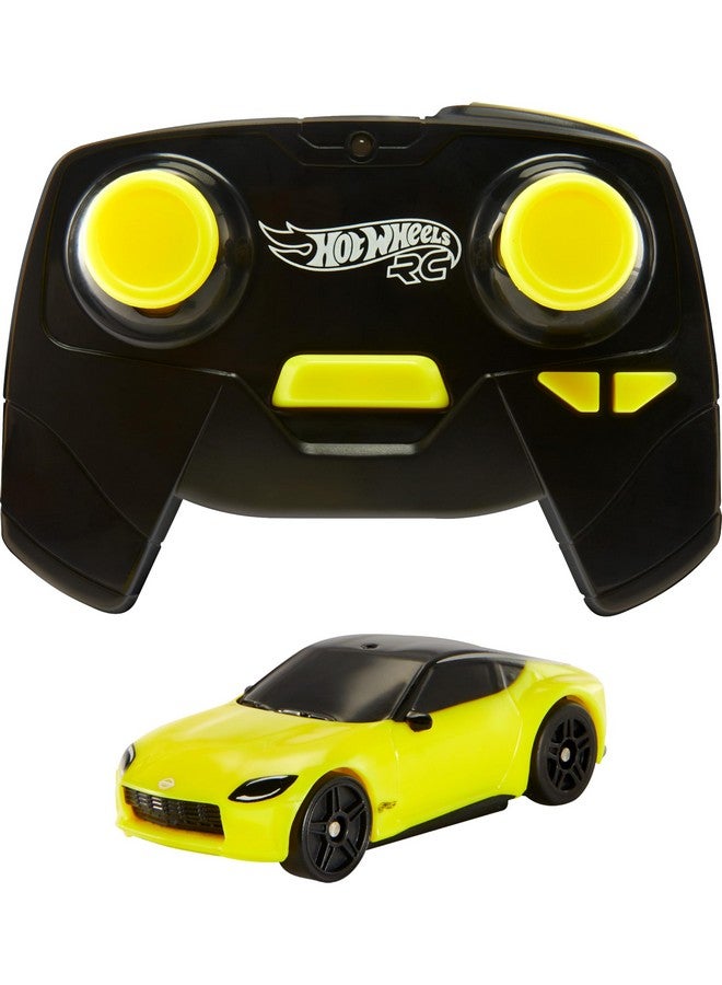 Rc Toy Car, Remote-Control Nissan Z In 1:64 Scale With Controller & Usb Cable, Works On & Off Track Cc