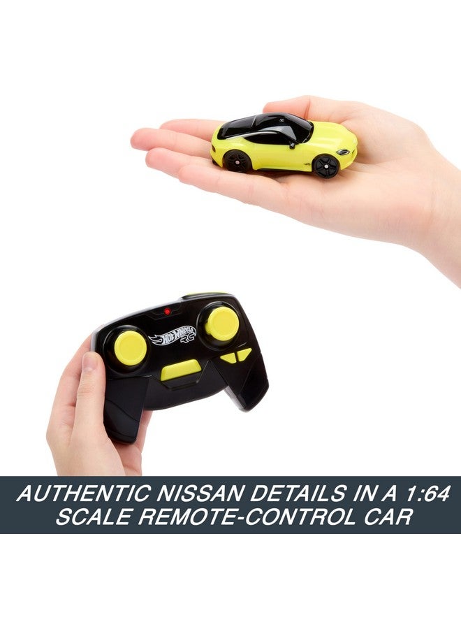 Rc Toy Car, Remote-Control Nissan Z In 1:64 Scale With Controller & Usb Cable, Works On & Off Track Cc