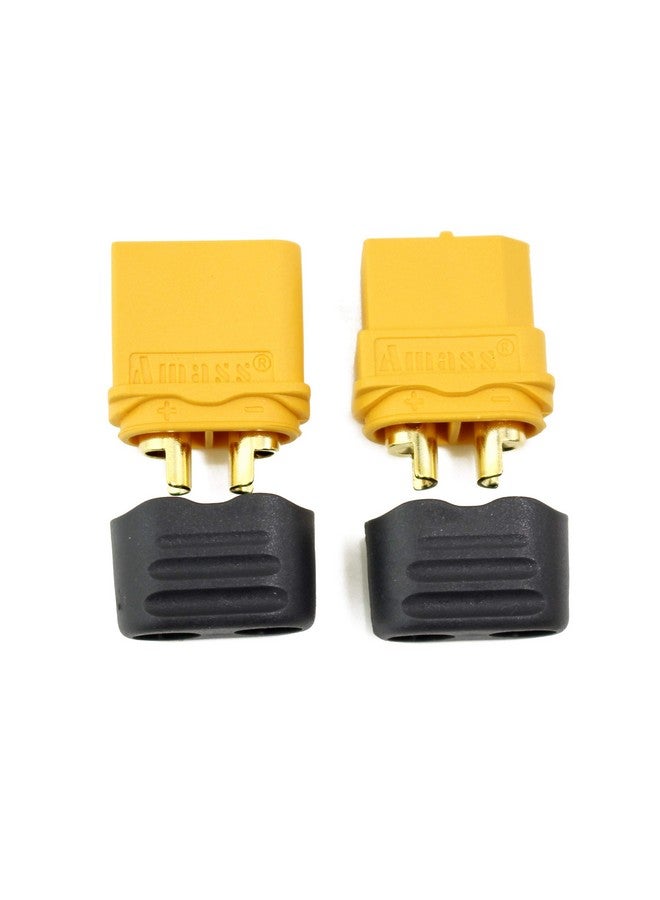 Amass 20 Pair Xt60H Bullet Connector Plug Upgrated Of Xt60 Sheath Female & Male Gold Plated For Rc Parts