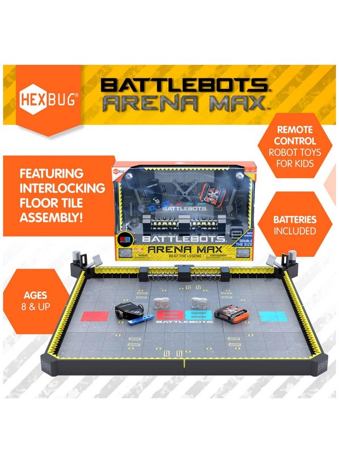 Battlebots Arena Max, Remote Control Robot Toys For Kids With Over 30 Pieces, Stem Toys For Boys & Girls Ages 8 & Up, Batteries Included