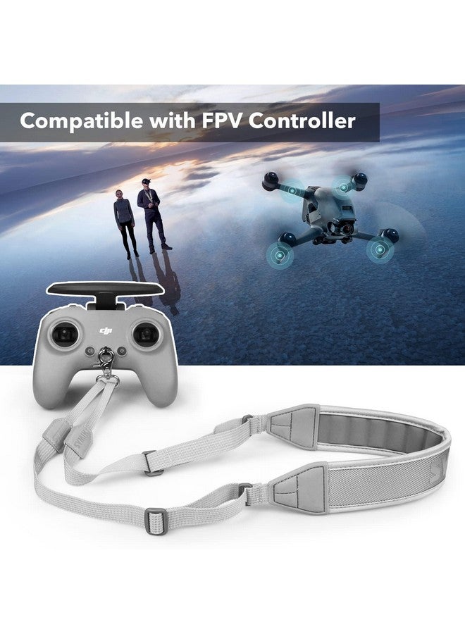 Remote Controller Lanyard For Dji Fpv/Avata/2, Phantom 4/3, Inspire Fpv Remote Controller 3/2, Bracket, Adjustable Neck Strap/Shoulder Strap W/Comfortable Eva Padding; Adjusts From 21'' To 28''