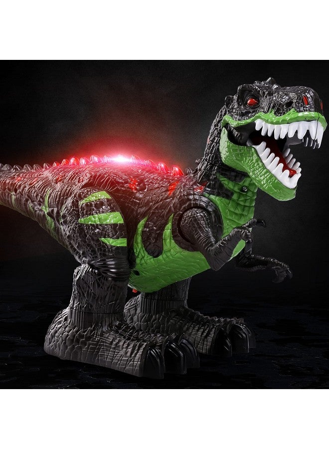 Remote Control Dinosaur Toys For Boys 3 4 5 6 7 8 Years, Electric Stunt Rc Walking T-Rex Toy With Light And Sounds, Rechargeable Battery, 360° Rotating, Birthday Gift For Kids