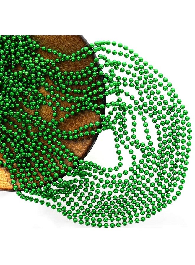 Green Bead Necklaces 72 Piece Party Favor Beads For Men Women & Kids 33 Long Plastic Decoration Beaded Necklace Bulk St. Patricks Day Mardi Gras & Christmas Pendant Accessories