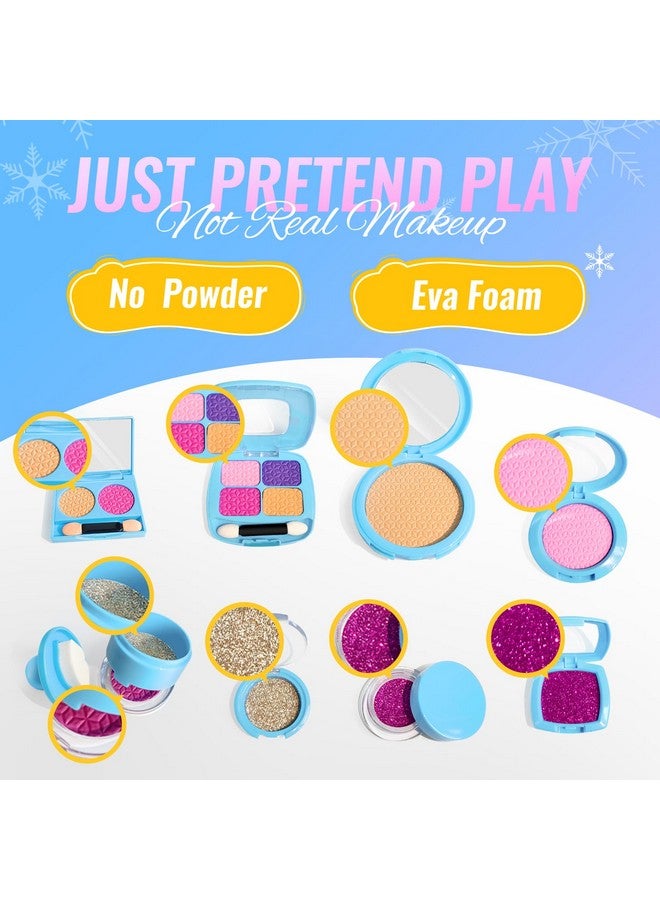 Pretend Makeup For Toddlers Fake Play Makeup For Little Girls Frozen Toy Makeup Set For Girls Birthday Christmas Princess Gifts Toddler Girl Toys Age 2 3 4 5 6 7 8 (Not Real Makeup)