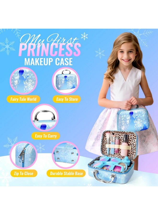Pretend Makeup For Toddlers Fake Play Makeup For Little Girls Frozen Toy Makeup Set For Girls Birthday Christmas Princess Gifts Toddler Girl Toys Age 2 3 4 5 6 7 8 (Not Real Makeup)