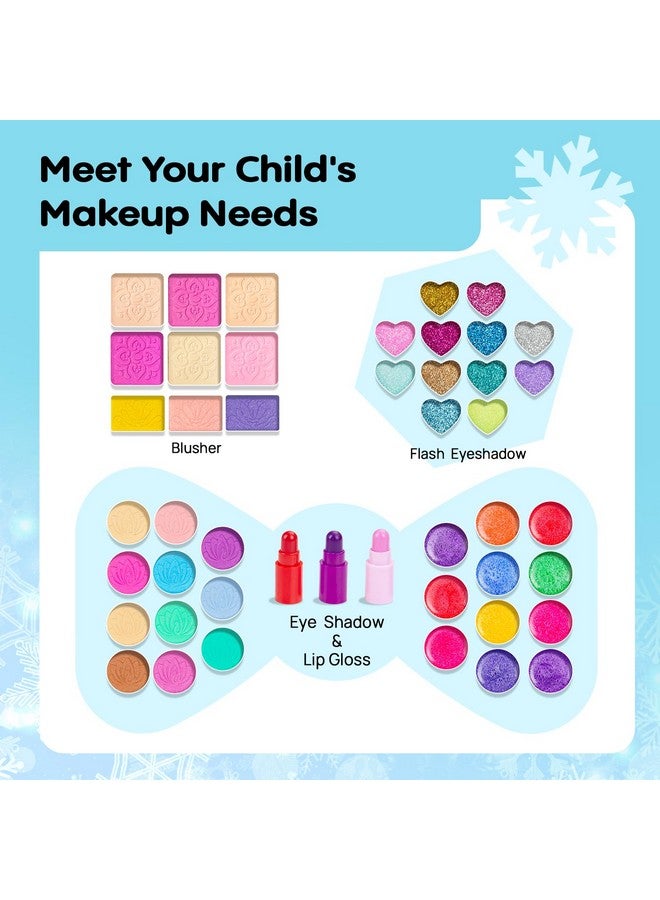 Kids Makeup Kit For Girls Princess Real Make Up Kit Safe Nontoxic Washable Beauty Set Birthday&Christmas Gifts For Age 46 68 810 Toddler