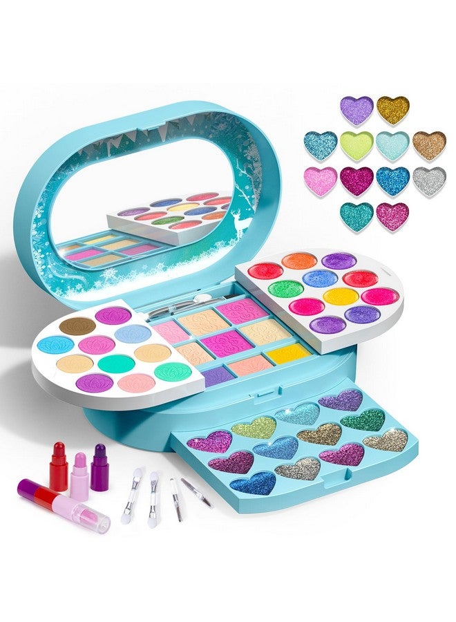 Kids Makeup Kit For Girls Princess Real Make Up Kit Safe Nontoxic Washable Beauty Set Birthday&Christmas Gifts For Age 46 68 810 Toddler