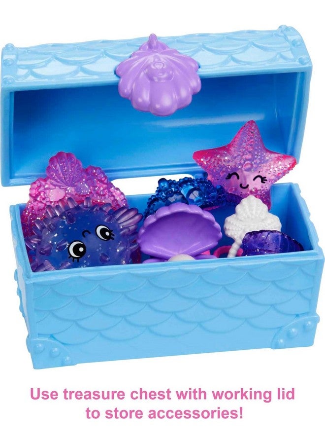 Mermaid Power Chelsea Mermaid Doll (Blue & Purple Hair) With 2 Pets, Treasure Chest & Accessories, Toy For 3 Year Olds & Up