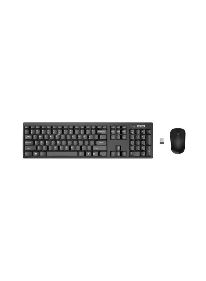 Keyboard And Mouse 100 Wireless Combo Black