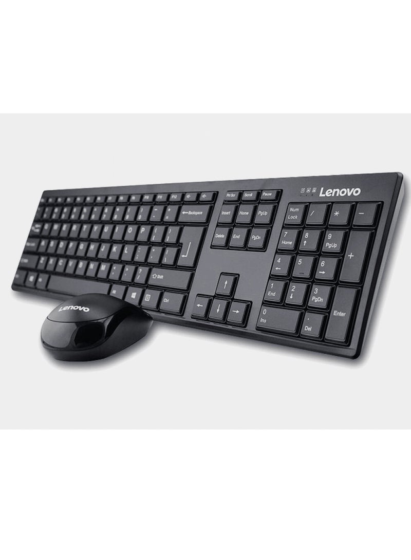 Keyboard And Mouse 100 Wireless Combo Black