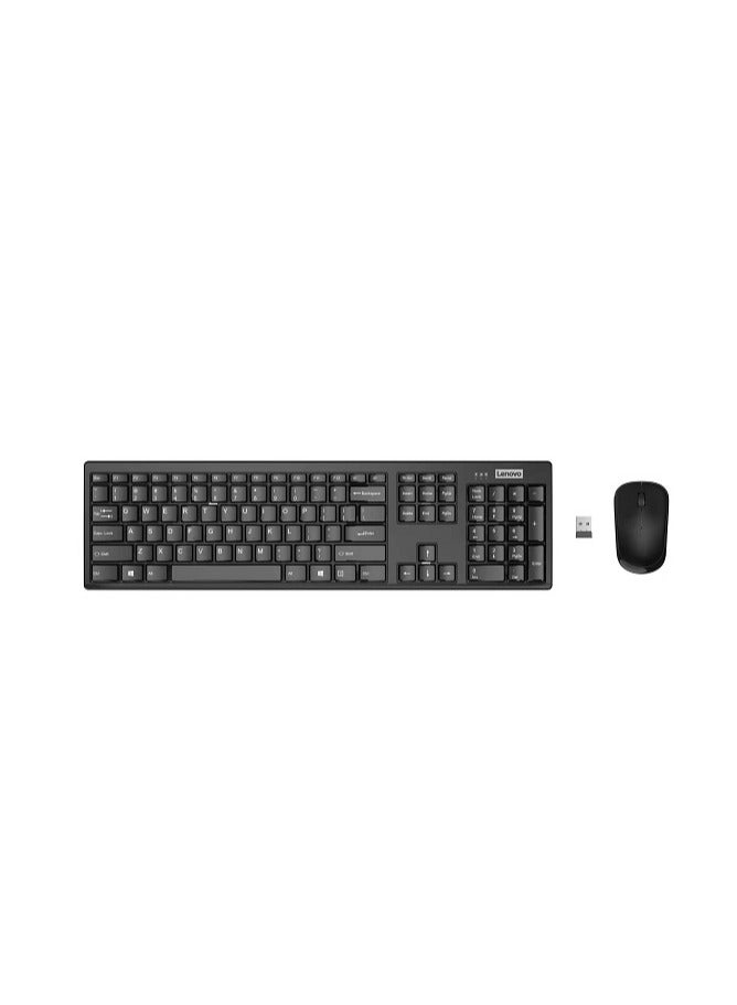 Keyboard And Mouse 100 Wireless Combo Black