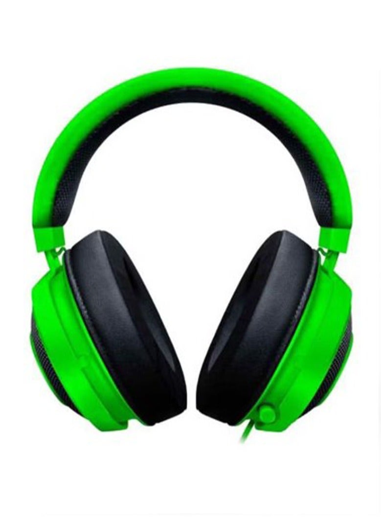 Razer Kraken Gaming Headset: Lightweight Aluminum Frame, Retractable Noise Isolating Microphone, For PC, PS4, PS5, Switch, Xbox One, Xbox Series X & S, Mobile, 3.5 mm Audio Jack – Green