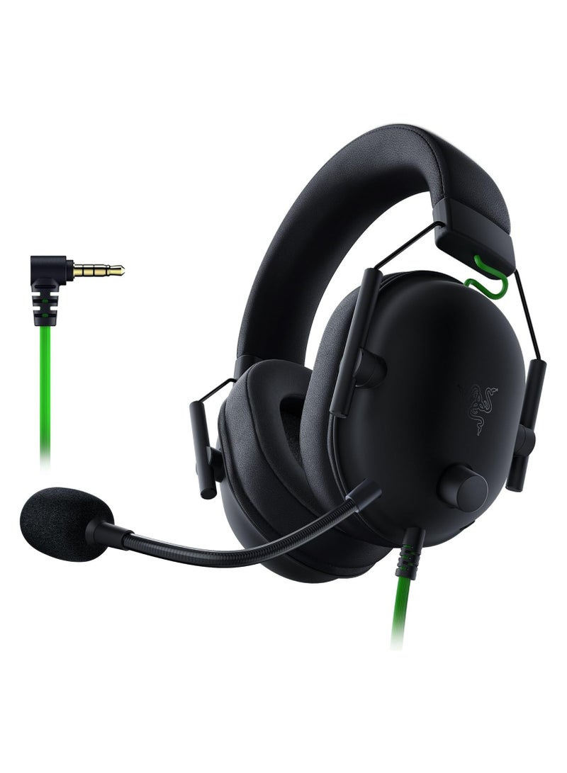 Razer BlackShark V2 X Gaming Headset: 7.1 Surround Sound, 50mm Drivers, Memory Foam Cushion, for PC, PS4, PS5, Switch, Xbox One, Xbox Series X|S, Mobile, 3.5mm Audio Jack, Classic Black