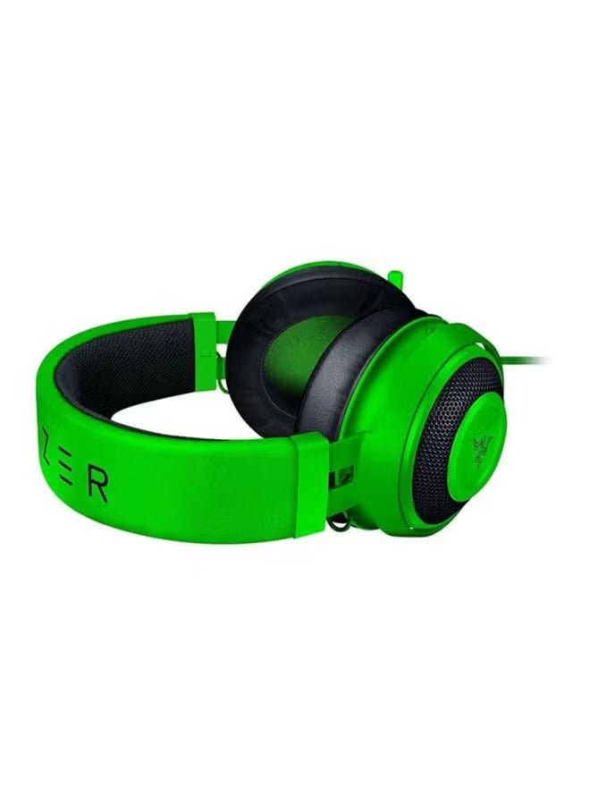 Kraken Gaming Headset: Lightweight Aluminum Frame, Retractable Noise Isolating Microphone, For PC, PS4, PS5, Switch, Xbox One, Xbox Series X & S, Mobile, 3.5 mm Audio Jack – Green