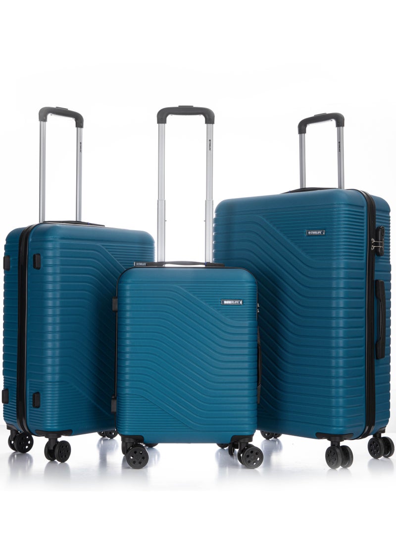 Hard Case Travel Luggage Set 3Pcs With Spinner Wheels 20/24/28 Inches