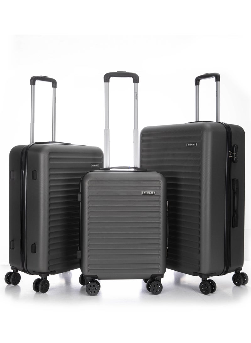 Hard Case Travel Luggage Set 3Pcs With Spinner Wheels 20/24/28 Inches