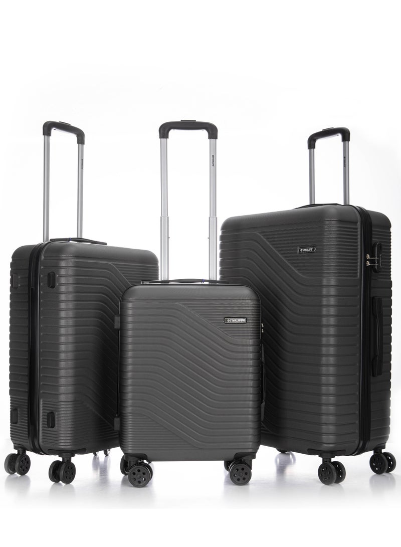 Hard Case Travel Luggage Set 3Pcs With Spinner Wheels 20/24/28 Inches