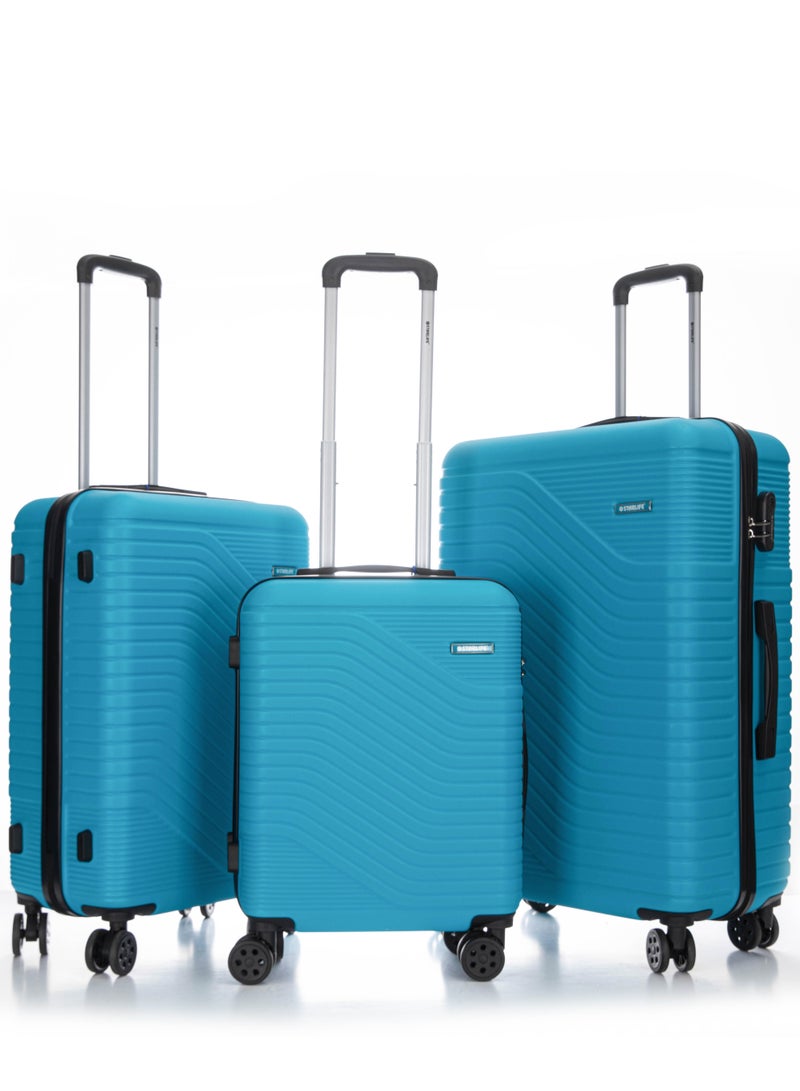 Hard Case Travel Luggage Set 3Pcs With Spinner Wheels 20/24/28 Inches