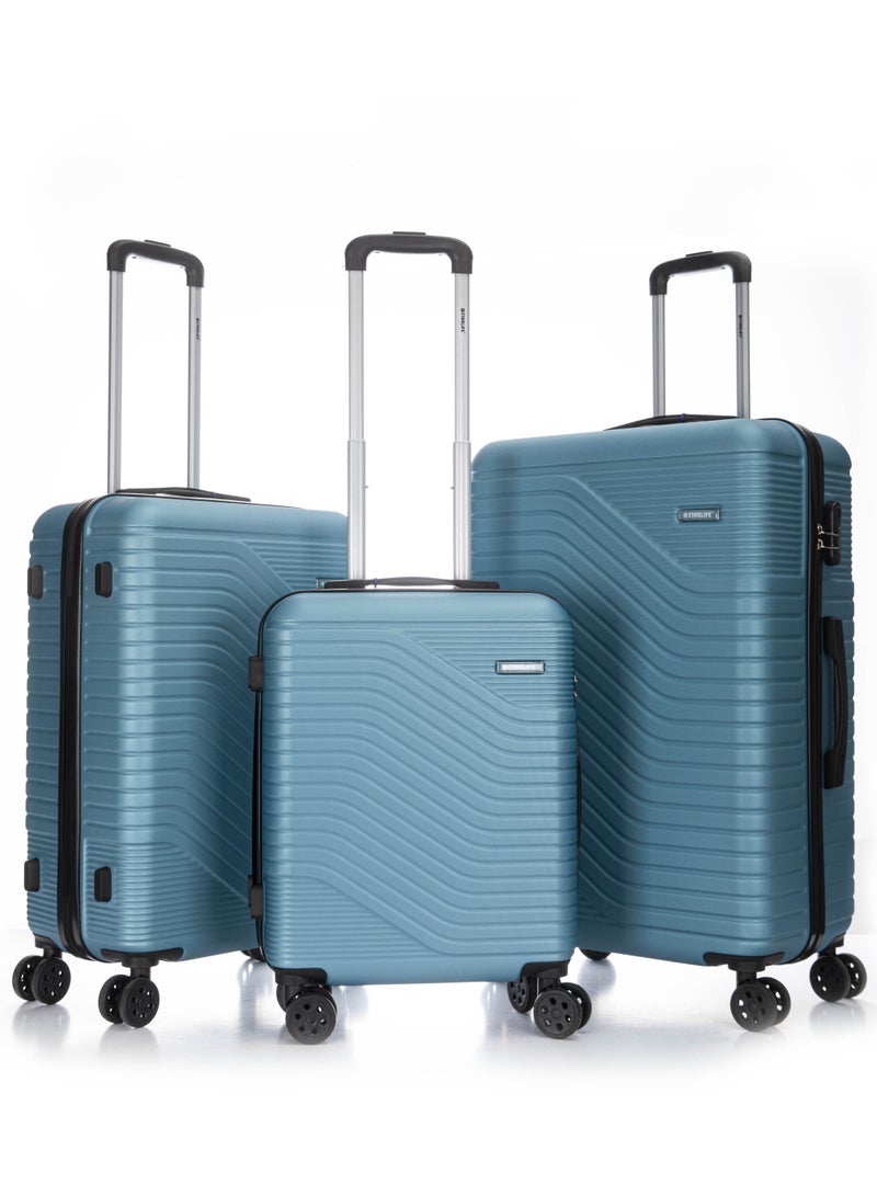 Hard Case Travel Luggage Set 3Pcs With Spinner Wheels 20/24/28 Inches