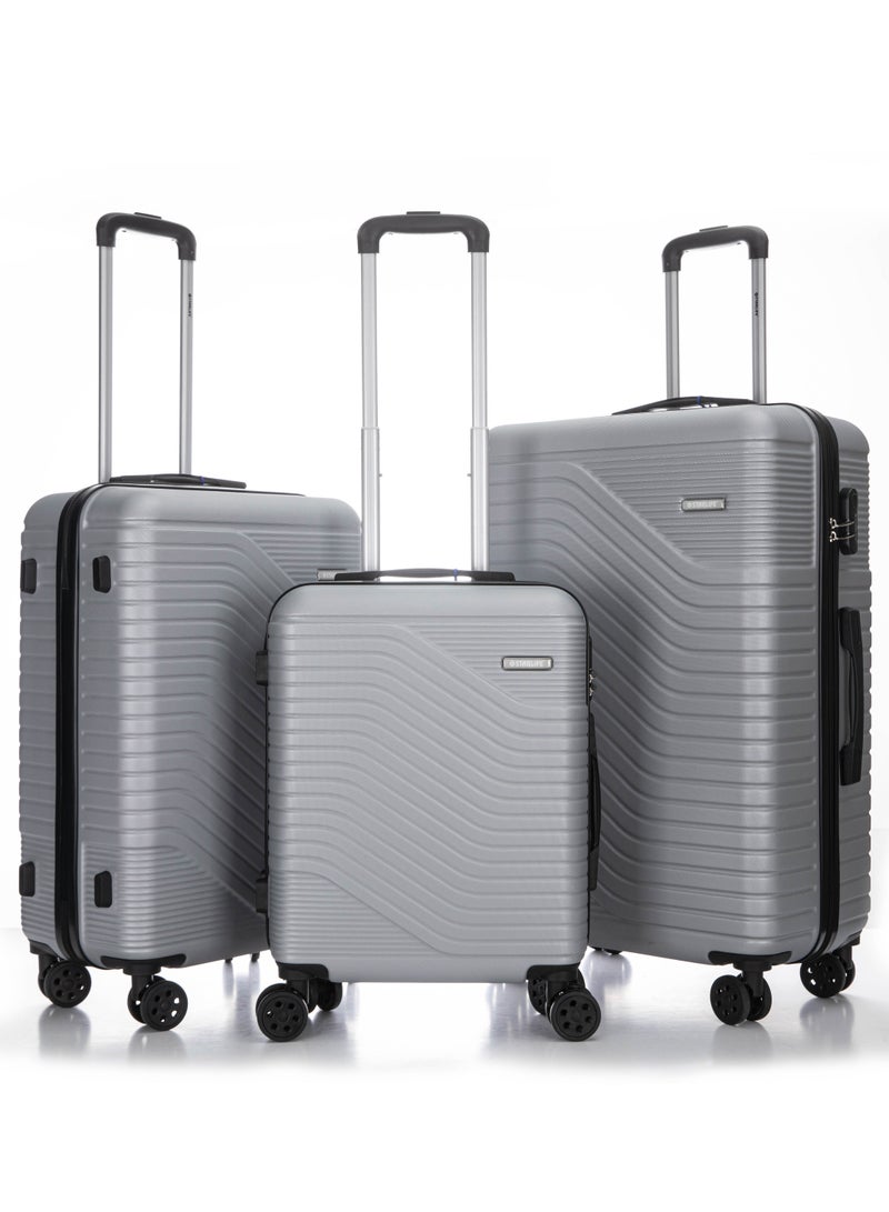 Hard Case Travel Luggage Set 3Pcs With Spinner Wheels 20/24/28 Inches