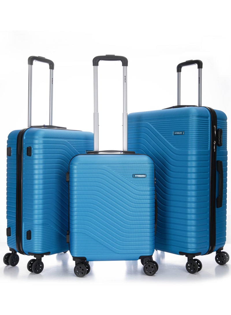 Hard Case Travel Luggage Set 3Pcs With Spinner Wheels 20/24/28 Inches