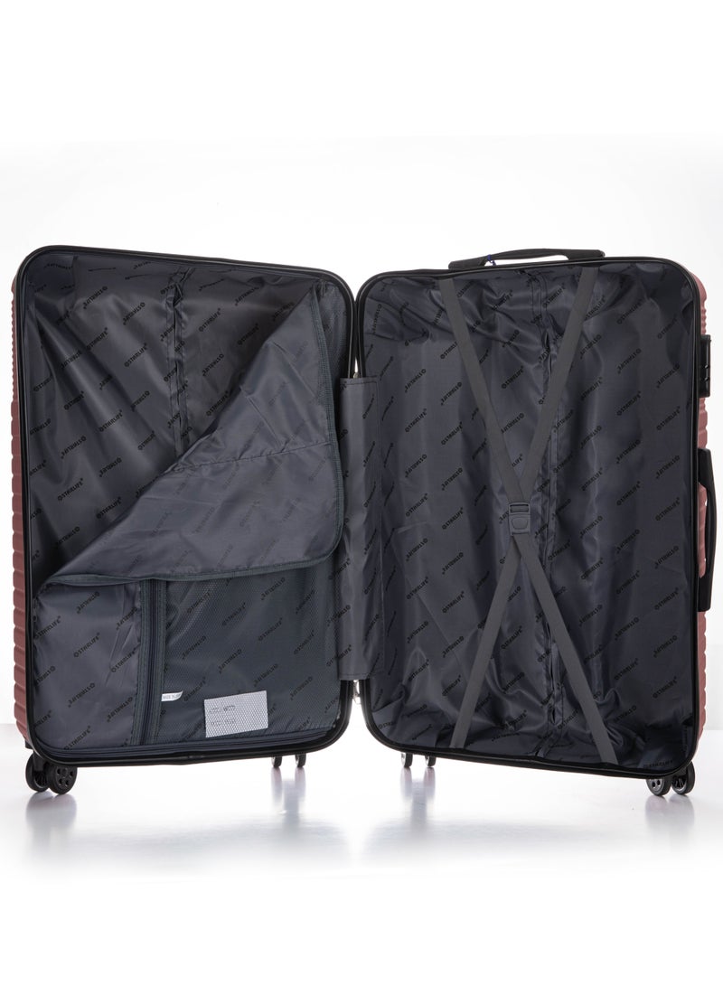 Hard Case Travel Luggage Set 3Pcs With Spinner Wheels 20/24/28 Inches