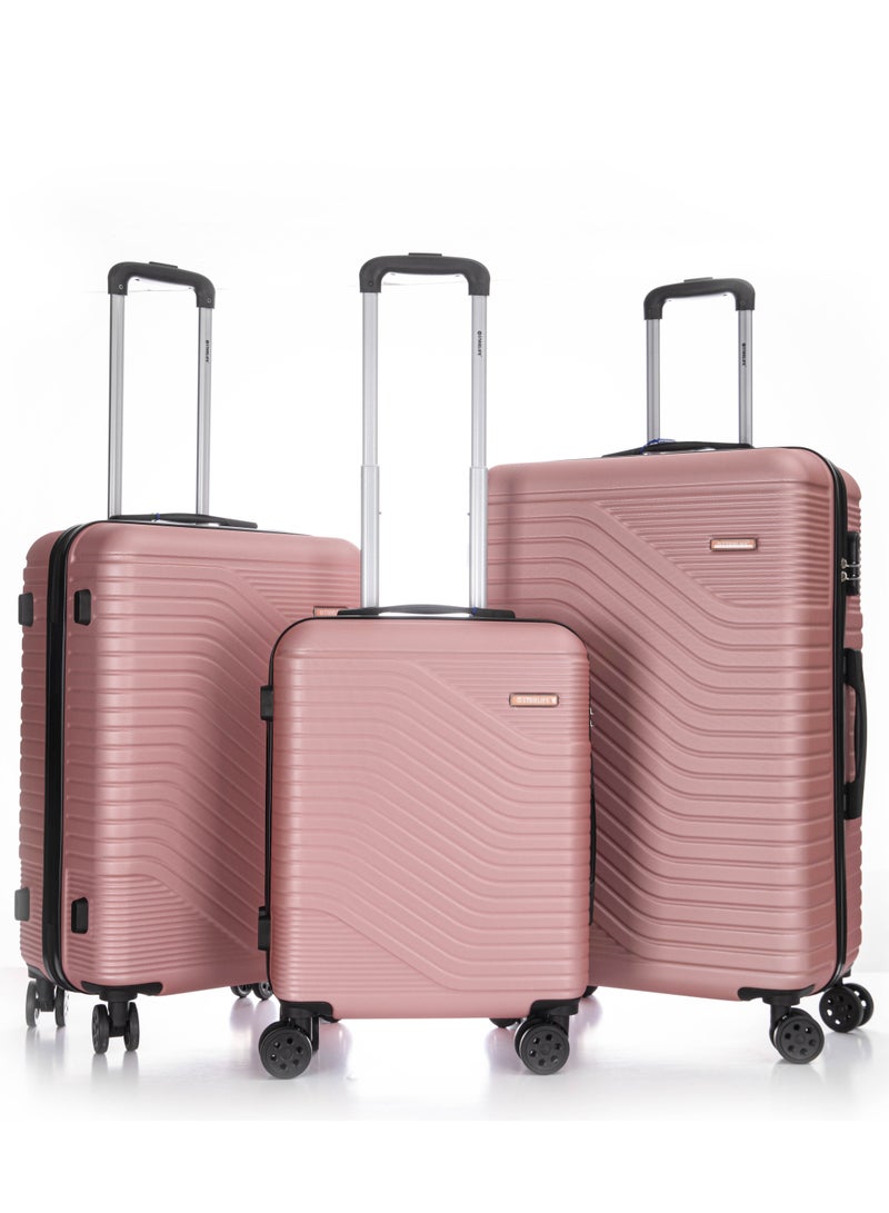 Hard Case Travel Luggage Set 3Pcs With Spinner Wheels 20/24/28 Inches