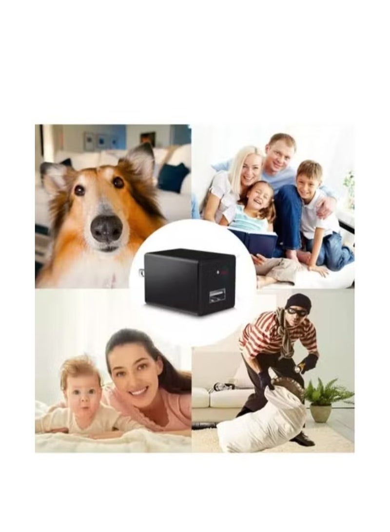 Mini Charger Hidden Camera HD 1080P Motion Detection USB Wall Charger Camera Plug Camera Loop Recording Nanny Cam Home Security Camera Housekeeper