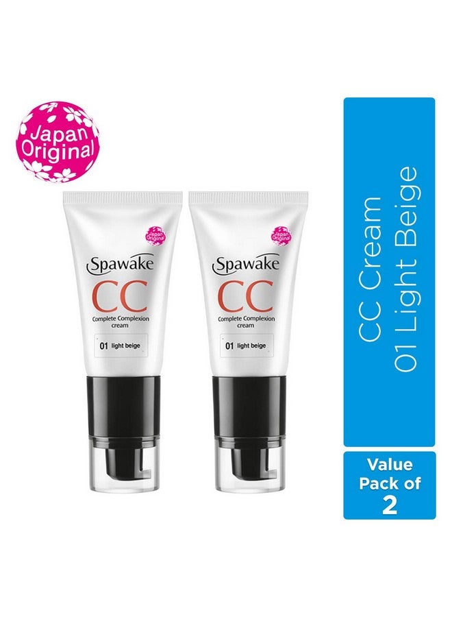 Cc Cream Matte 01 Light Beige With Spf 32/Pa++, All Skin Types, 30G, Pack Of 2