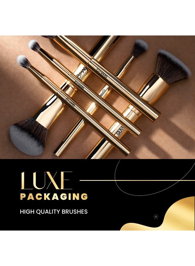 Artist'S Arsenal Makeup Brush Set For Professional Makeup | Eyeshadow Blending Brushes (3Pcs) | Foundation, Blush, Powder And Foundation Brush (1Pcs Each)