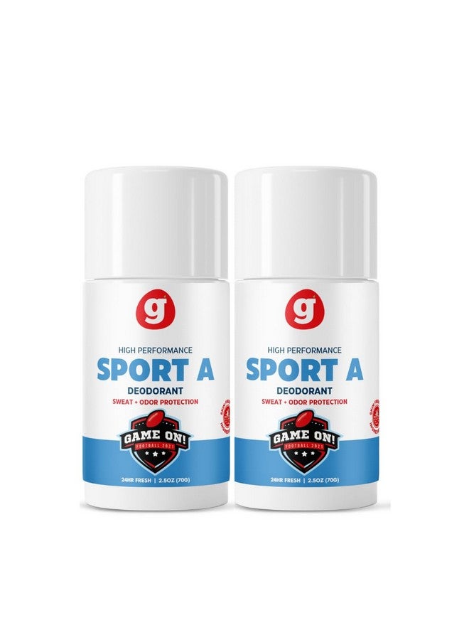 Growingbasics Deodorant For Boys Sport A, Aluminum Free, High Performance, Natural Scent, Solid Stick, 2 Pack