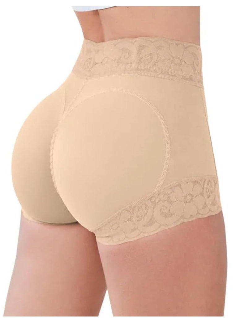 Comfortable Women's Lace Body Lifter Panty for Daily Wear, Padded Smoothing Briefs in 4XL Size