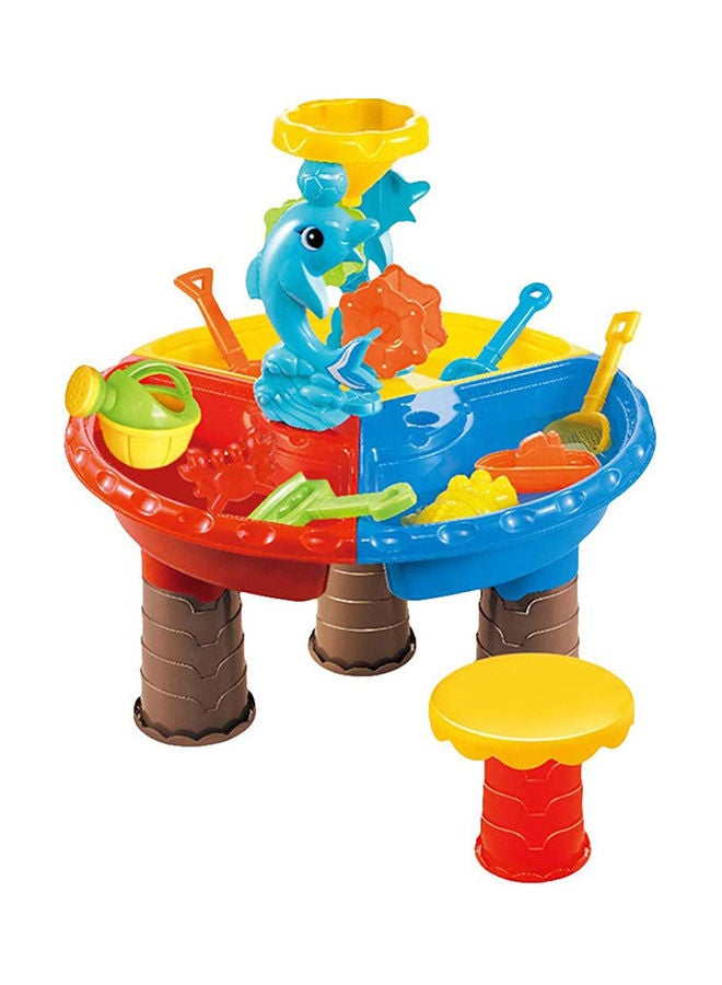 Water Game Play Outdoor Toy Set with Foldable Table