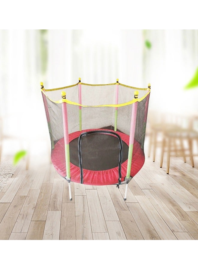 Kids Mini Trampoline with Safety Enclosure Net 1.4M