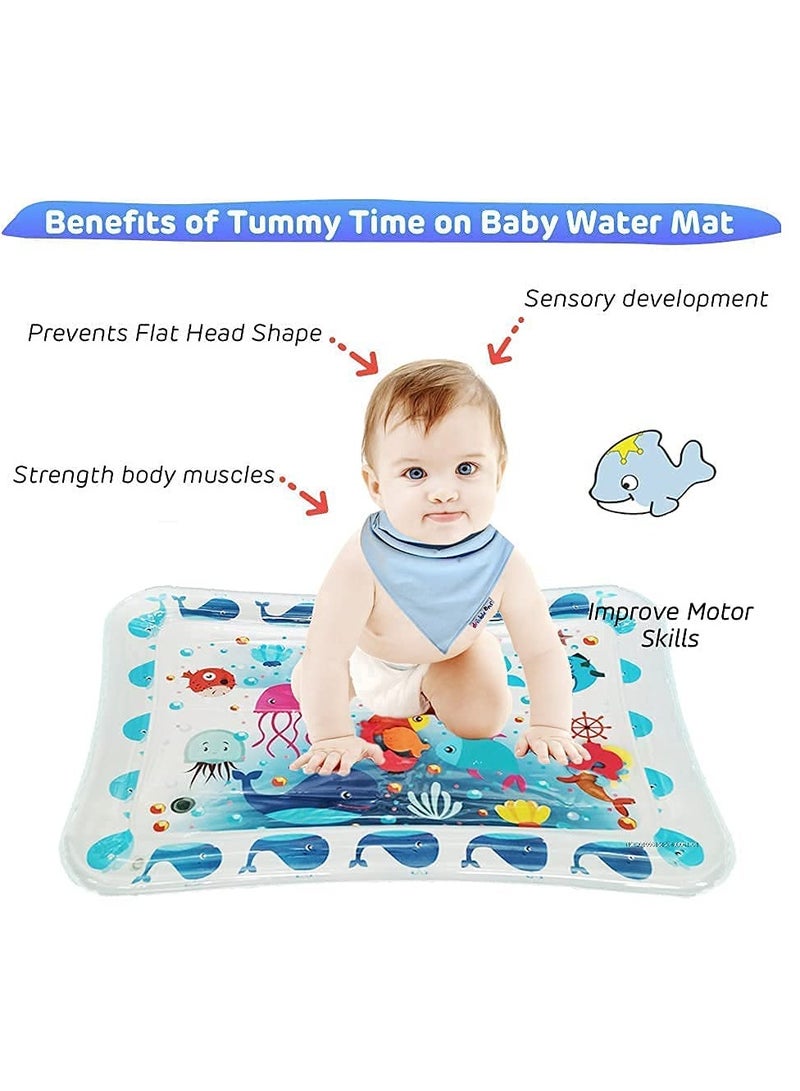 Time Water Mat Infant Toy Indoor Floor Inflatable Newborn Boys and Girls of 3 6 9 12 Months Fun Activity Center Toys Baby Early Development Centers