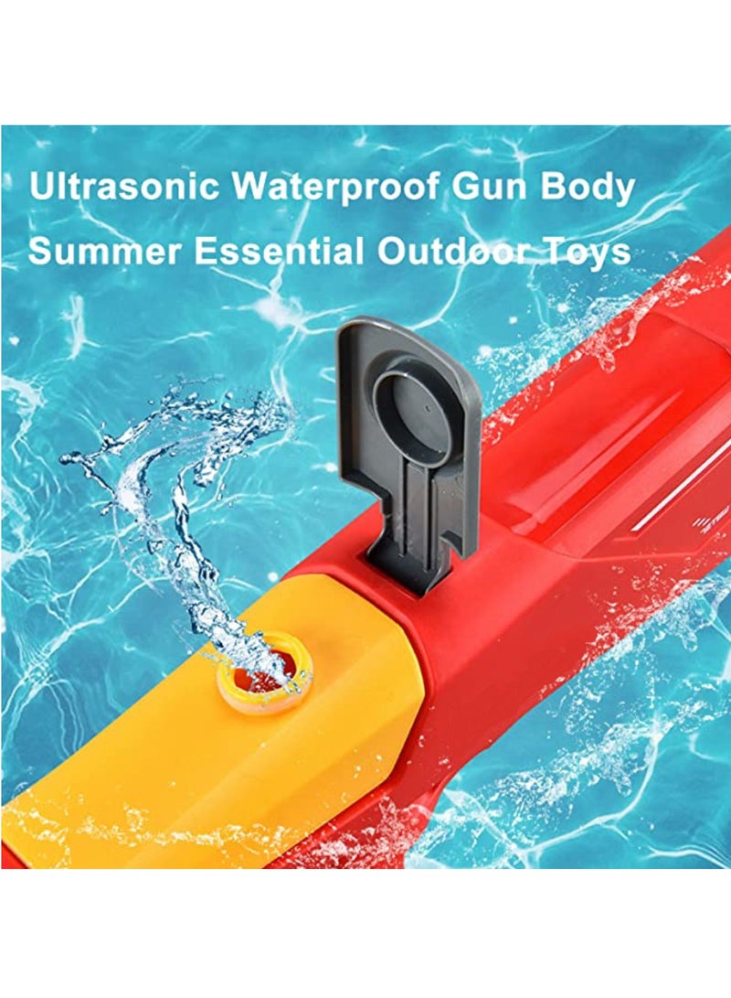 Automatic Electric Water Gun Outdoor Beach Toys Gun Summer Pool Toys High Pressure Water Gun For kids And Adult With Rechargeable Battery Red