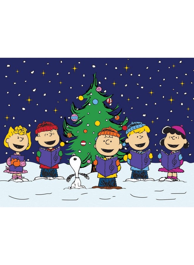 Peanuts Christmas Caroling 100 Piece Jigsaw Puzzle For Kids And Adults