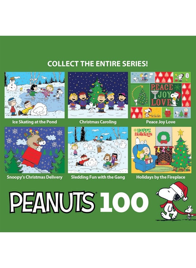 Peanuts Christmas Caroling 100 Piece Jigsaw Puzzle For Kids And Adults