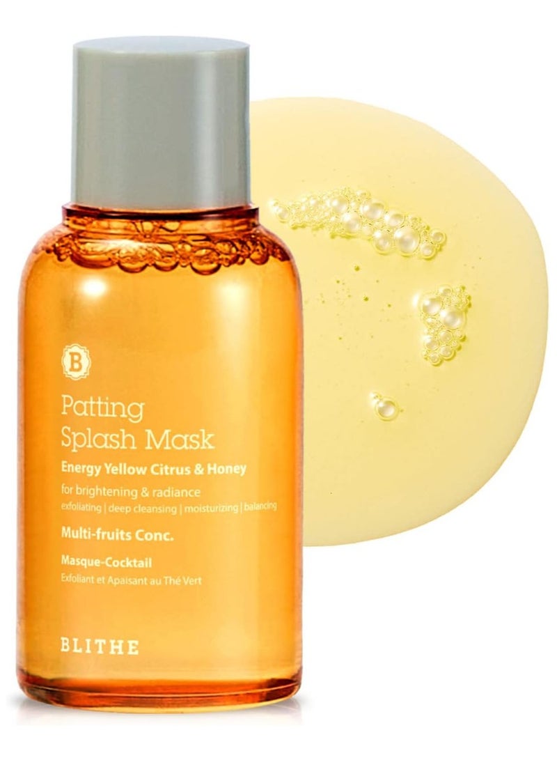 Blithe Patting Splash Mask Energy Citrus & Honey, 70ml - Deep Pore Cleansing Mask, K beauty, Exfoliating Dead Skin, Blackhead Removal, Korean Skincare with Nourishing Complex Fruit Extract