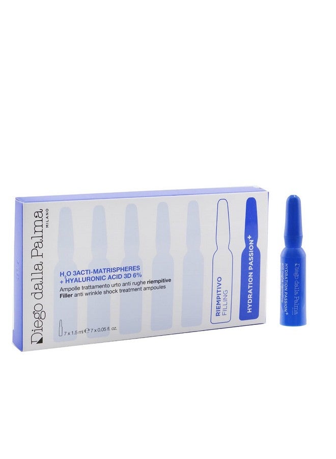 Milano H20 3Acti-Matrispheres & Hyaluronic Acid 3D 6% Filler Anti Wrinkle Shock Treatment Ampoules