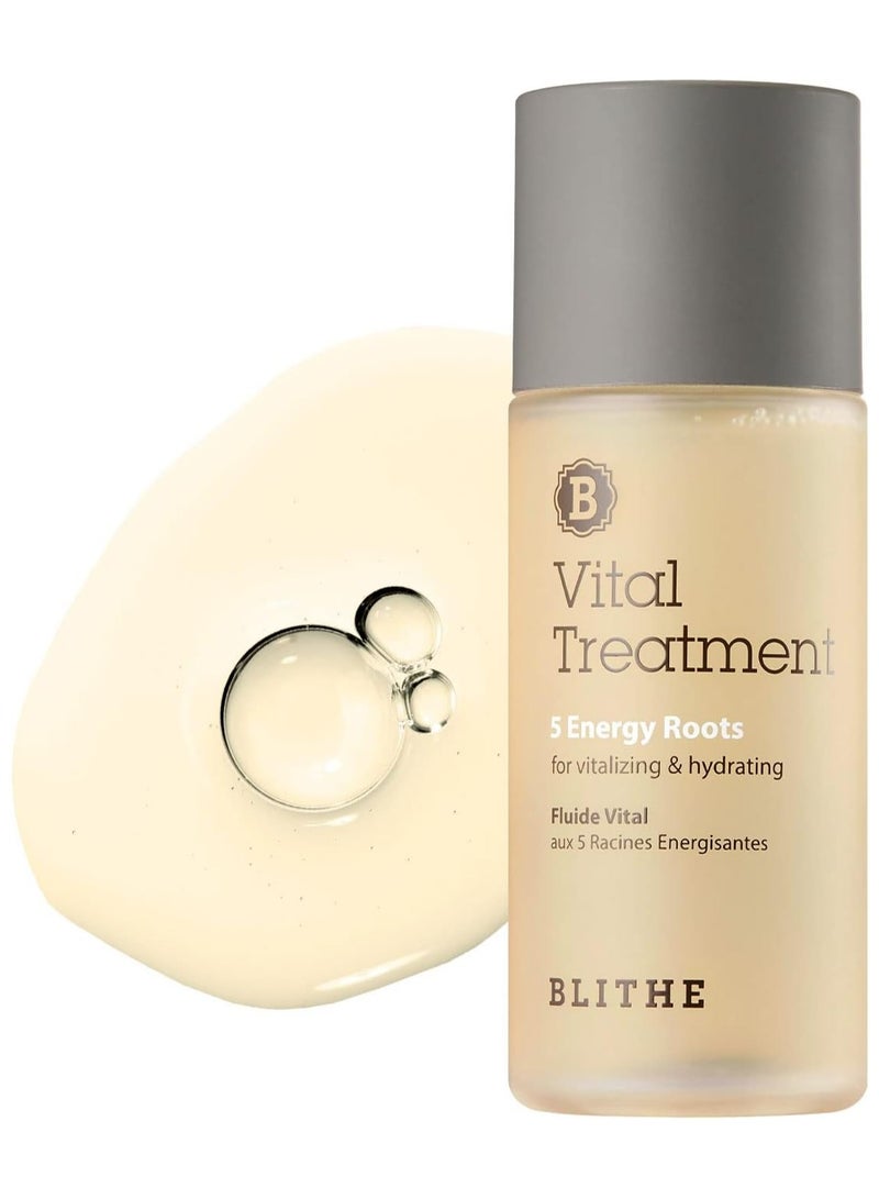 Blithe Vital Treatment 5 Energy Roots for Vitalizing & Hydrating, 54 ml - Korean Skincare, Hydrating Essence, Revitalizing and Moistruising, K Beauty, Improving Skin Radiance, for All Skin Types