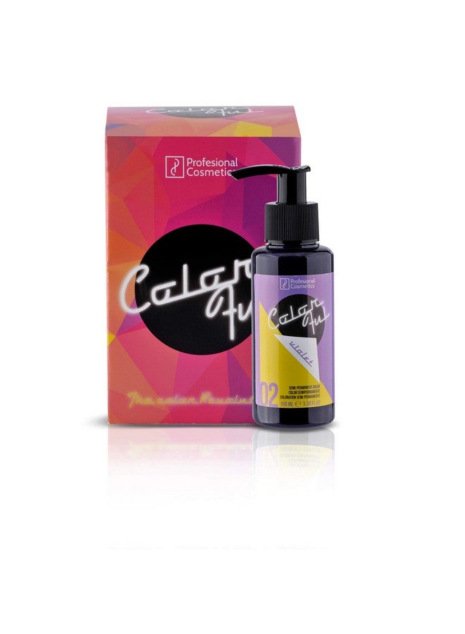 Professional Cosmetics Colorful Semi Permanent Hair Colour, Violet, 100 Ml