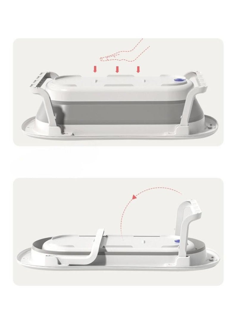 turtees Baby Bathtub Portable With Baby Cushion Tub Anti Slip Proof New Born Toddler Bathing Tub Efficient Maintenance of Temperature