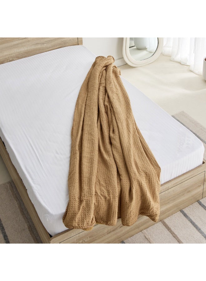 Serene Waffle Double Layer Twin Blanket 150 X 200 Cm