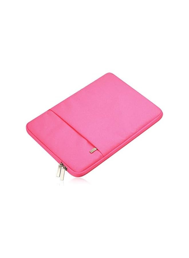 Shockproof Fabric Laptop Sleeve Case for MacBook/Laptop/Notebook (13 Inch, Pink)