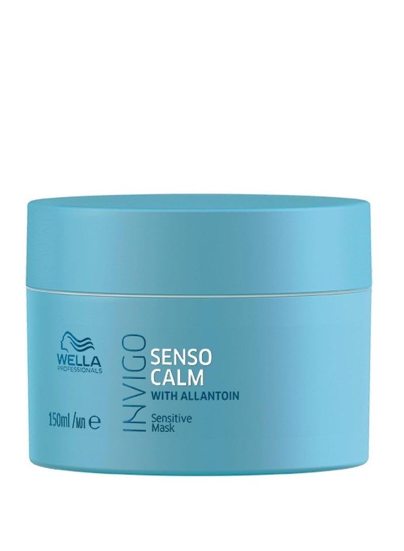 Wella Professionals Invigo Balance Senso Calm Sensitive Hair Mask | 150 ml | Soothing, Calming Hair Treatment for Sensitive Scalp | Fragrance-free Mask